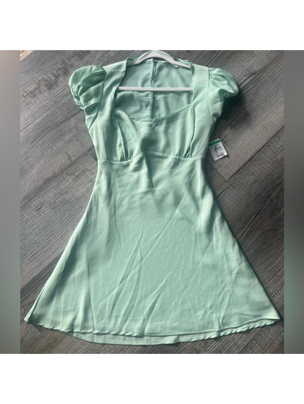 All In Favor Puff Sleeve Mini Dress